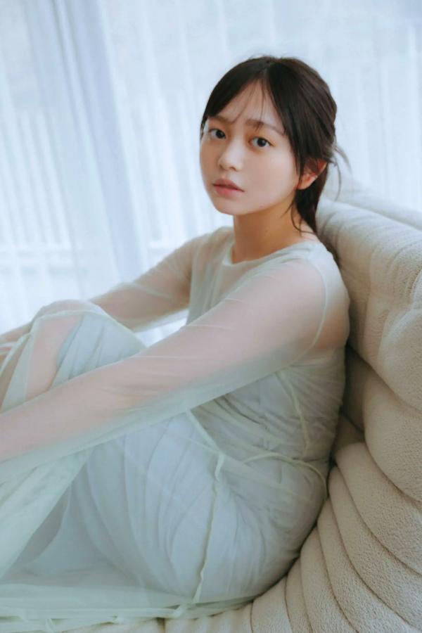   蓬莱舞 - 蒼い音 vol.2 豪華版 日系清纯美少女白色内衣私房写真 治愈系性感图集第15张图片