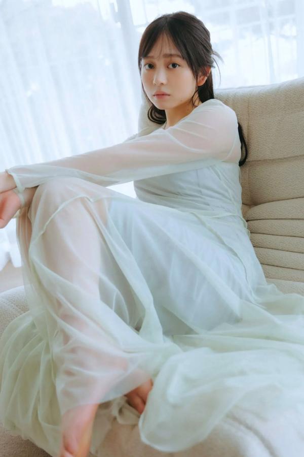   蓬莱舞 - 蒼い音 vol.2 豪華版 日系清纯美少女白色内衣私房写真 治愈系性感图集第16张图片