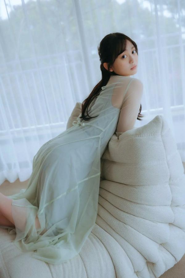  蓬莱舞 - 蒼い音 vol.2 豪華版 日系清纯美少女白色内衣私房写真 治愈系性感图集第18张图片