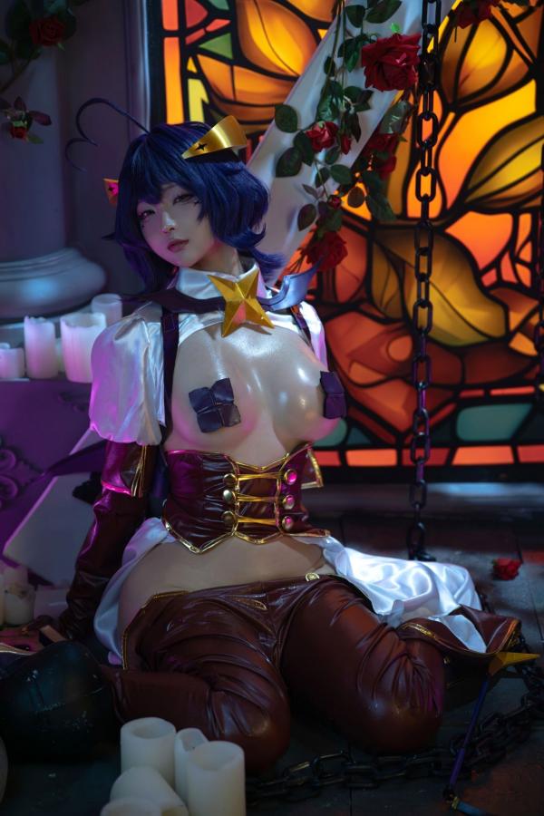   蠢沫沫-柊舞缇娜 魔法少女COS大尺度性感美臀诱惑写真第46张图片