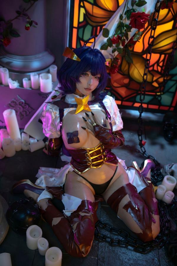   蠢沫沫-柊舞缇娜 魔法少女COS大尺度性感美臀诱惑写真第49张图片