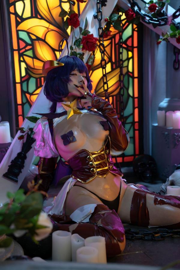   蠢沫沫-柊舞缇娜 魔法少女COS大尺度性感美臀诱惑写真第51张图片