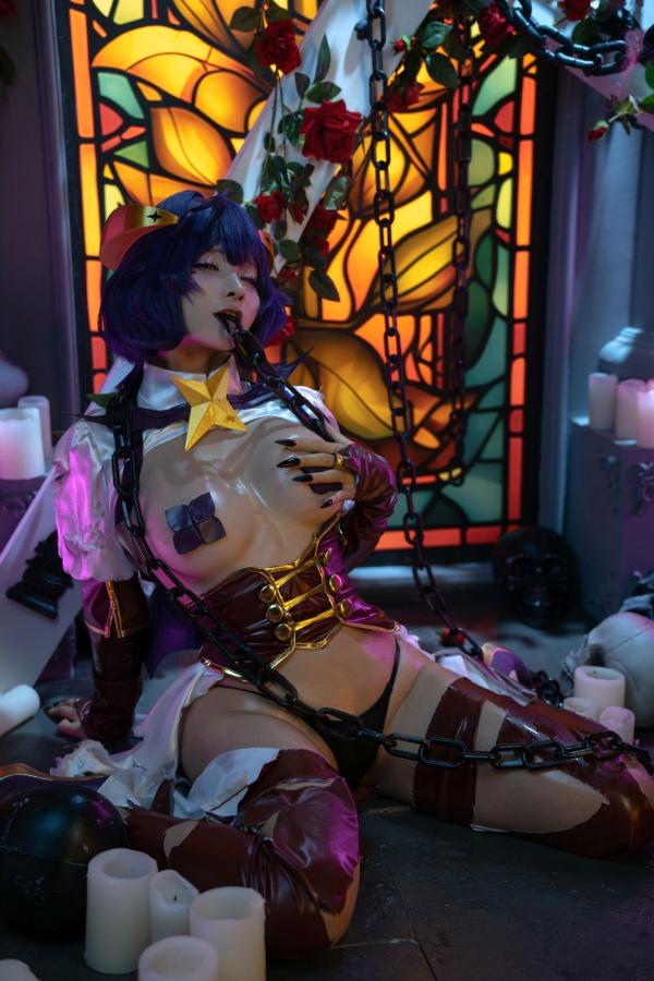   蠢沫沫-柊舞缇娜 魔法少女COS大尺度性感美臀诱惑写真第52张图片