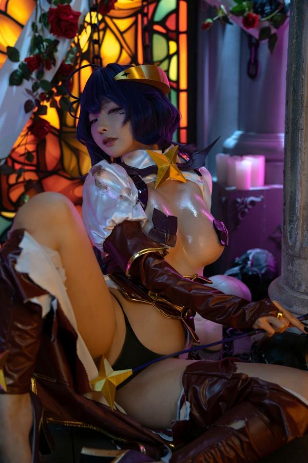   蠢沫沫-柊舞缇娜 魔法少女COS大尺度性感美臀诱惑写真第56张图片
