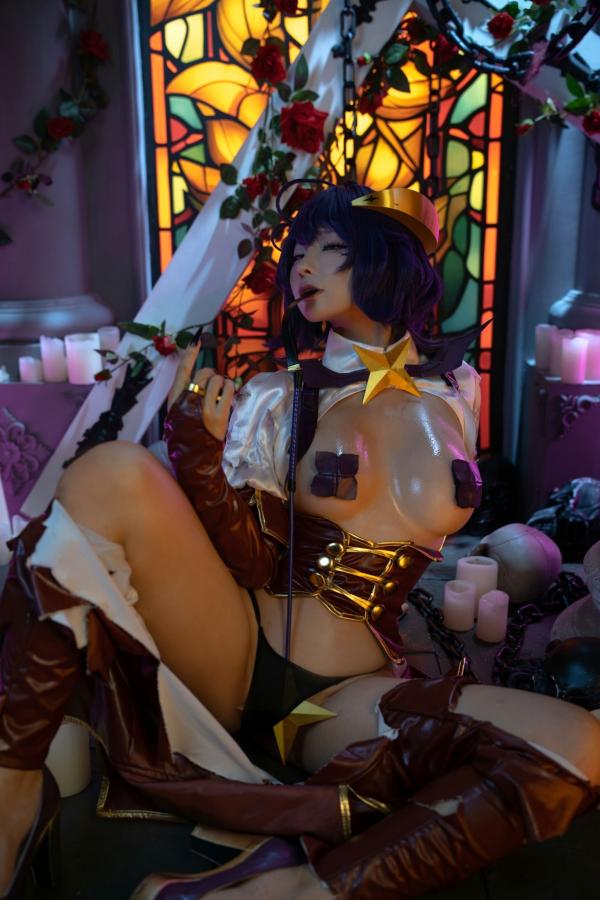   蠢沫沫-柊舞缇娜 魔法少女COS大尺度性感美臀诱惑写真第57张图片