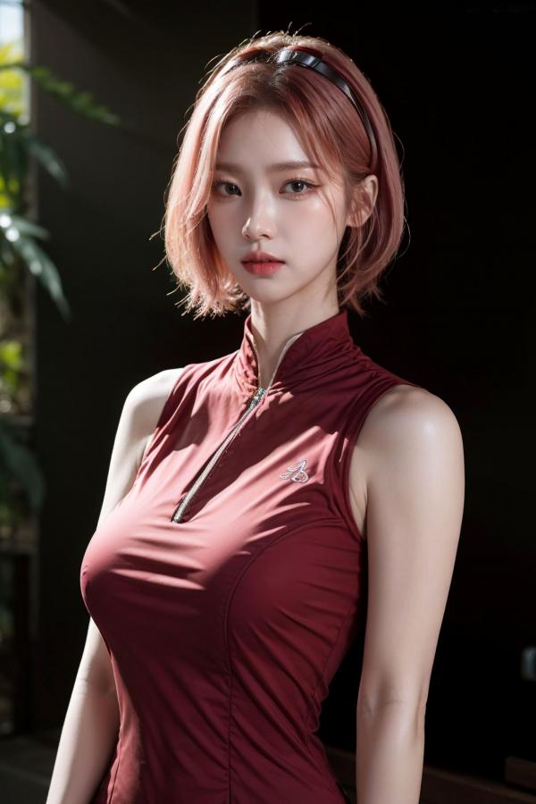    AI美女-拟实-酒红色情趣旗袍 大尺度无圣光诱惑写真第20张图片