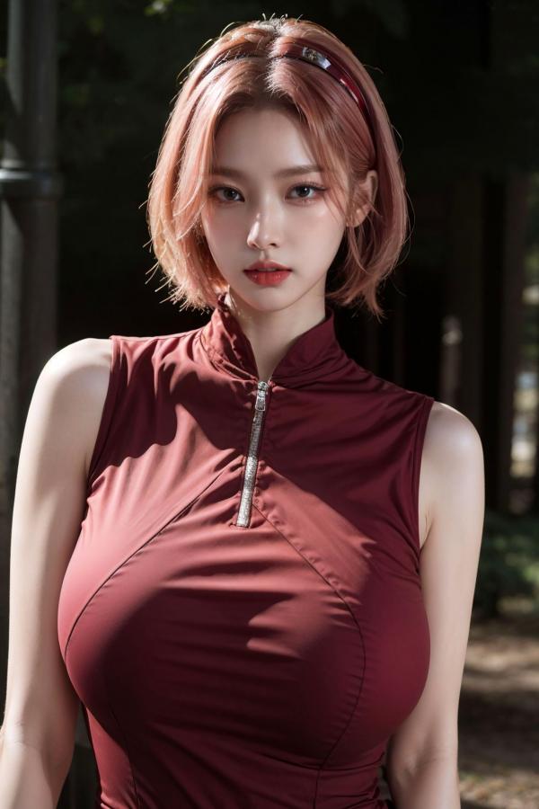    AI美女-拟实-酒红色情趣旗袍 大尺度无圣光诱惑写真第36张图片