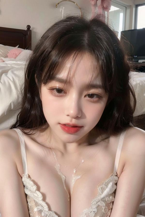  AI美女-拟实-卧室情趣白蕾丝内衣 唯美私房透视性感诱惑大尺度写真第71张图片