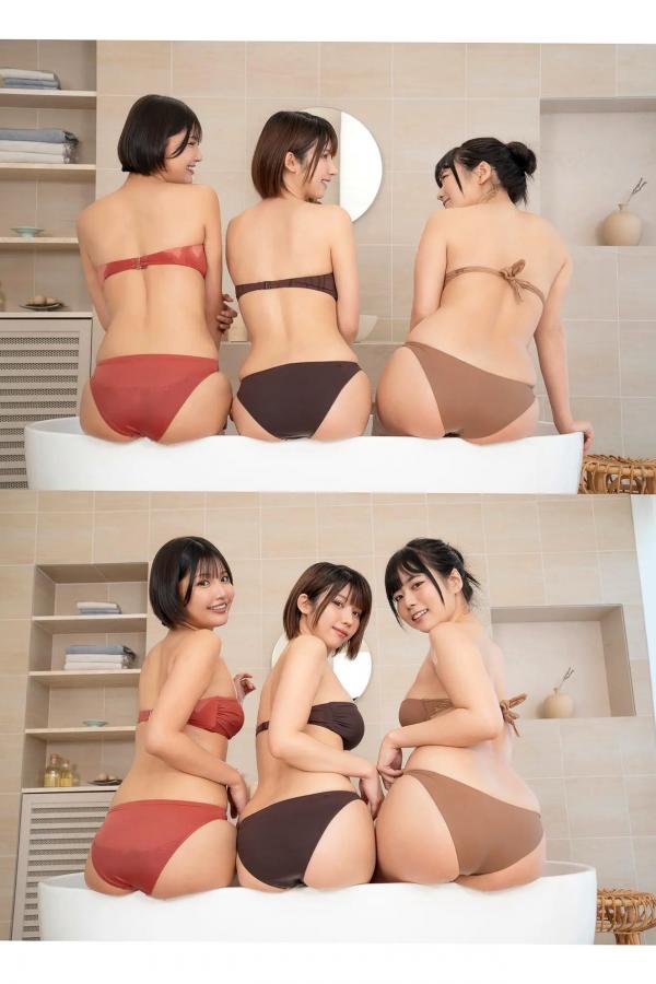   えなこ x 東雲うみ x 南あみ - チームかわいい 日本性感比基尼女神浴室写真第84张图片