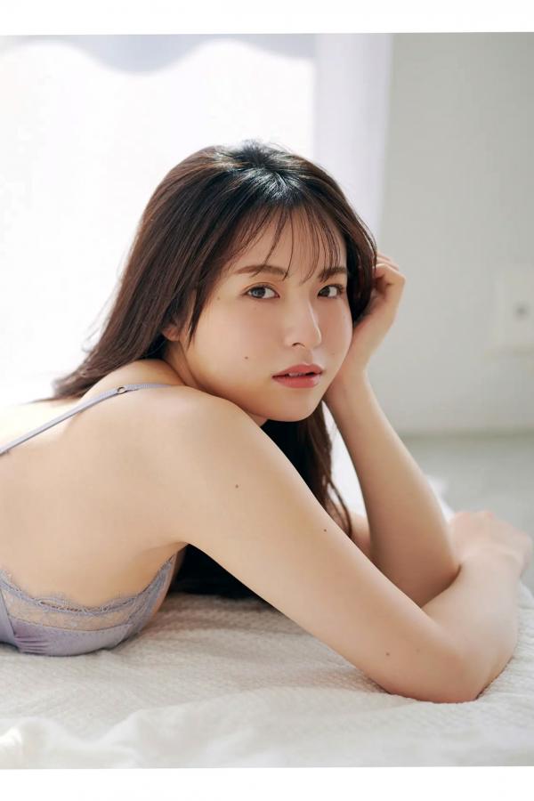   西野夢菜 - このFカップ、プルい 日本性感女神室内酒红内衣私房写真第19张图片
