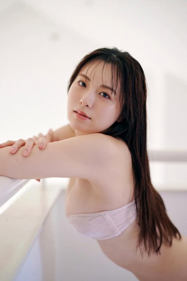   西野夢菜 - このFカップ、プルい 日本性感女神室内酒红内衣私房写真第73张图片