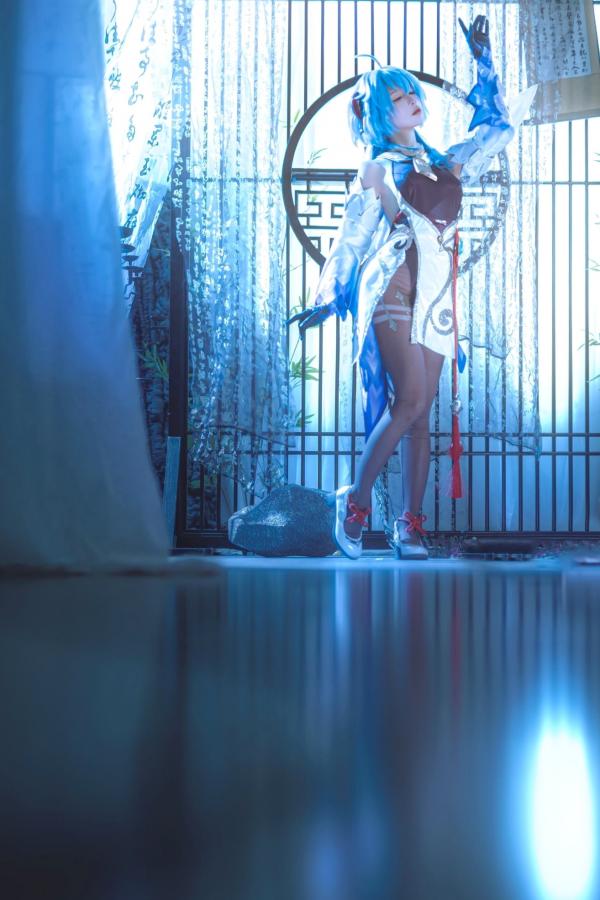 蠢沫沫  蠢沫沫-Ganyu甘雨Cosplay写真 唯美古风仙女角色扮演图集第2张图片