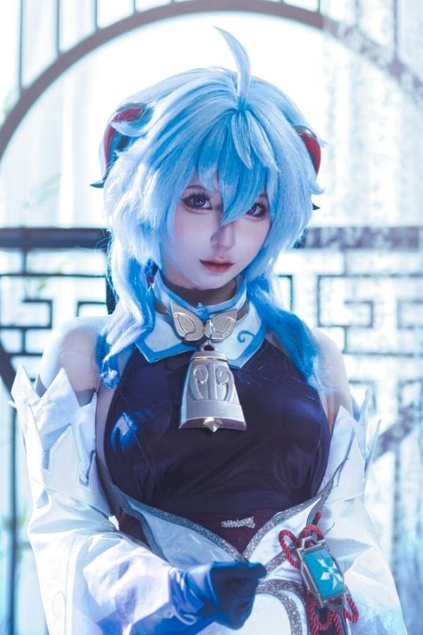 蠢沫沫  蠢沫沫-Ganyu甘雨Cosplay写真 唯美古风仙女角色扮演图集第4张图片