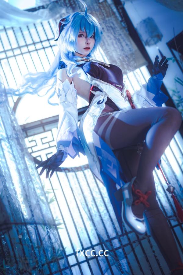 蠢沫沫  蠢沫沫-Ganyu甘雨Cosplay写真 唯美古风仙女角色扮演图集第6张图片
