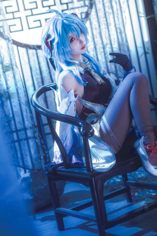 蠢沫沫  蠢沫沫-Ganyu甘雨Cosplay写真 唯美古风仙女角色扮演图集第7张图片