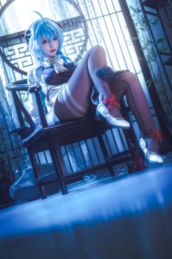 蠢沫沫  蠢沫沫-Ganyu甘雨Cosplay写真 唯美古风仙女角色扮演图集第8张图片