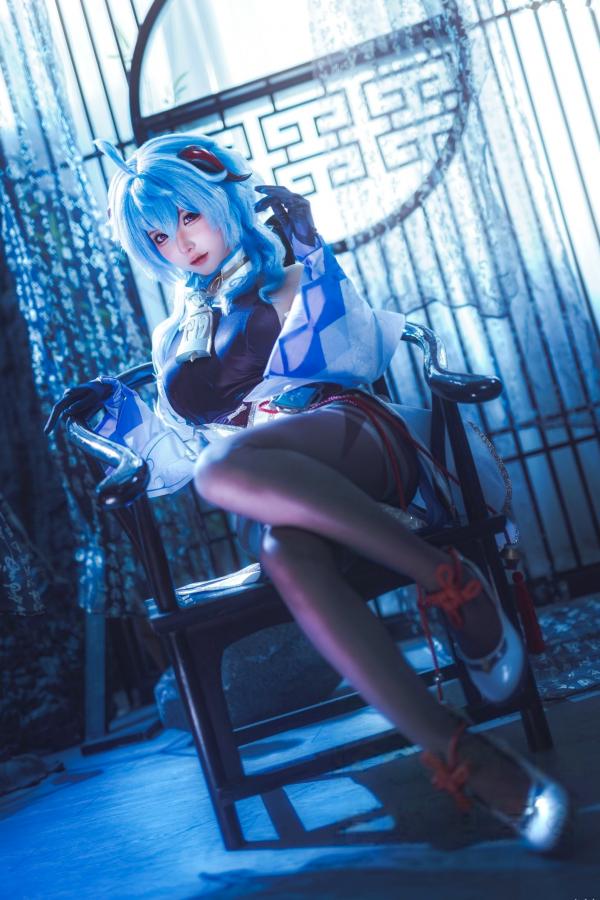 蠢沫沫  蠢沫沫-Ganyu甘雨Cosplay写真 唯美古风仙女角色扮演图集第10张图片