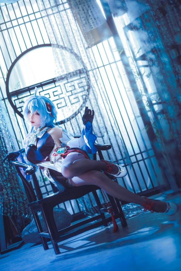 蠢沫沫  蠢沫沫-Ganyu甘雨Cosplay写真 唯美古风仙女角色扮演图集第11张图片