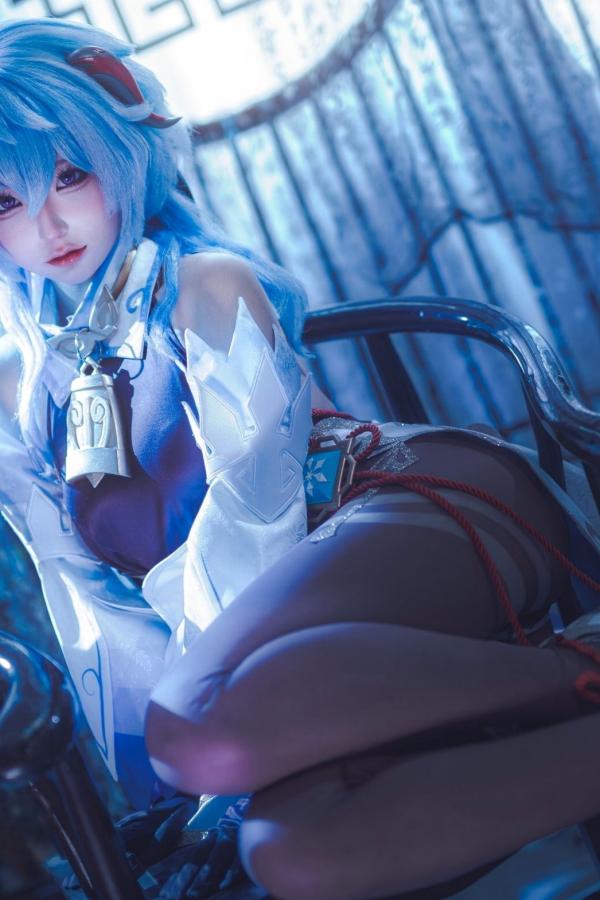 蠢沫沫  蠢沫沫-Ganyu甘雨Cosplay写真 唯美古风仙女角色扮演图集第12张图片