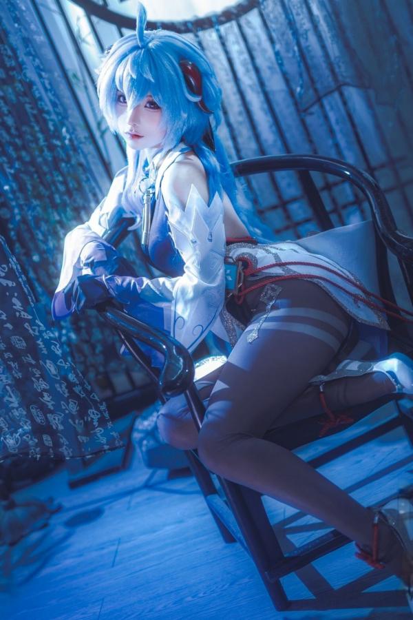 蠢沫沫  蠢沫沫-Ganyu甘雨Cosplay写真 唯美古风仙女角色扮演图集第13张图片