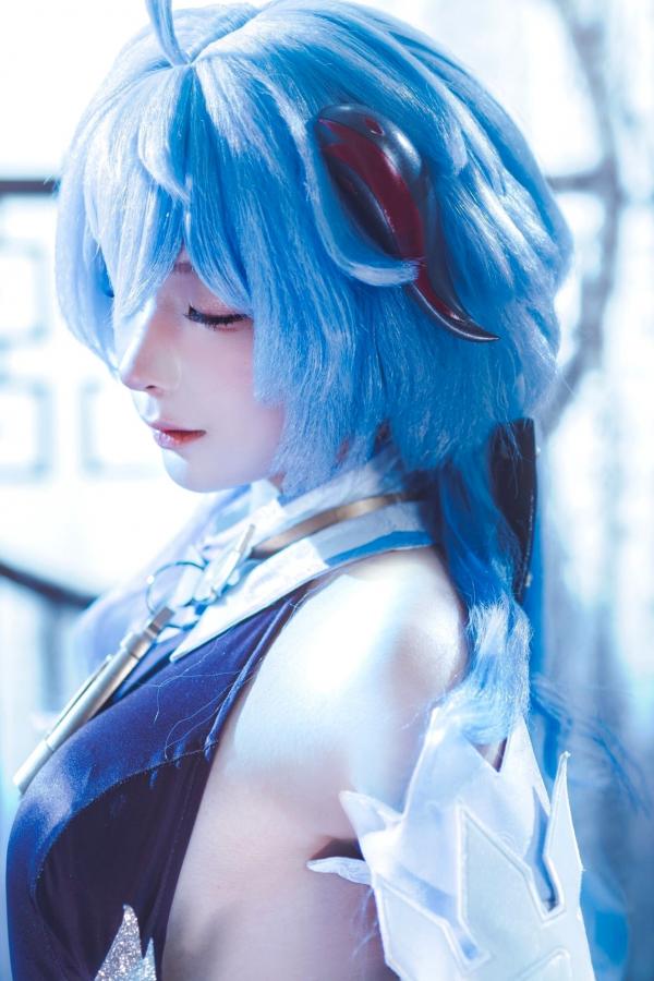 蠢沫沫  蠢沫沫-Ganyu甘雨Cosplay写真 唯美古风仙女角色扮演图集第14张图片