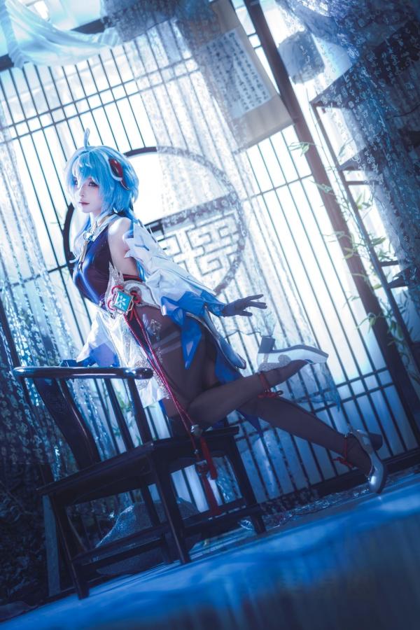 蠢沫沫  蠢沫沫-Ganyu甘雨Cosplay写真 唯美古风仙女角色扮演图集第15张图片