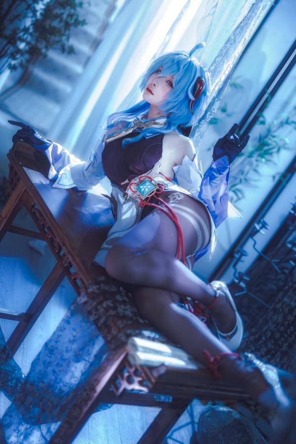 蠢沫沫  蠢沫沫-Ganyu甘雨Cosplay写真 唯美古风仙女角色扮演图集第20张图片