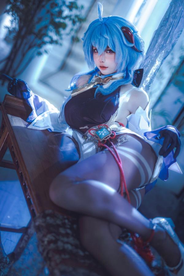 蠢沫沫  蠢沫沫-Ganyu甘雨Cosplay写真 唯美古风仙女角色扮演图集第21张图片
