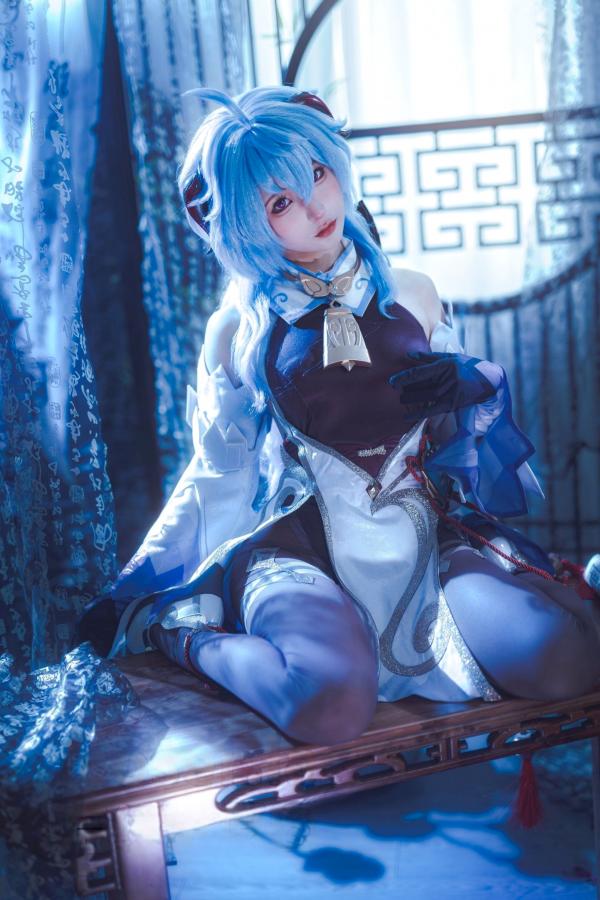 蠢沫沫  蠢沫沫-Ganyu甘雨Cosplay写真 唯美古风仙女角色扮演图集第25张图片