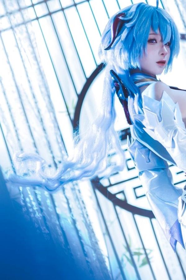 蠢沫沫  蠢沫沫-Ganyu甘雨Cosplay写真 唯美古风仙女角色扮演图集第27张图片
