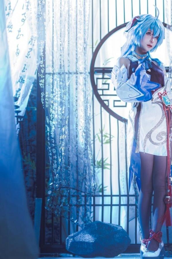 蠢沫沫  蠢沫沫-Ganyu甘雨Cosplay写真 唯美古风仙女角色扮演图集第28张图片