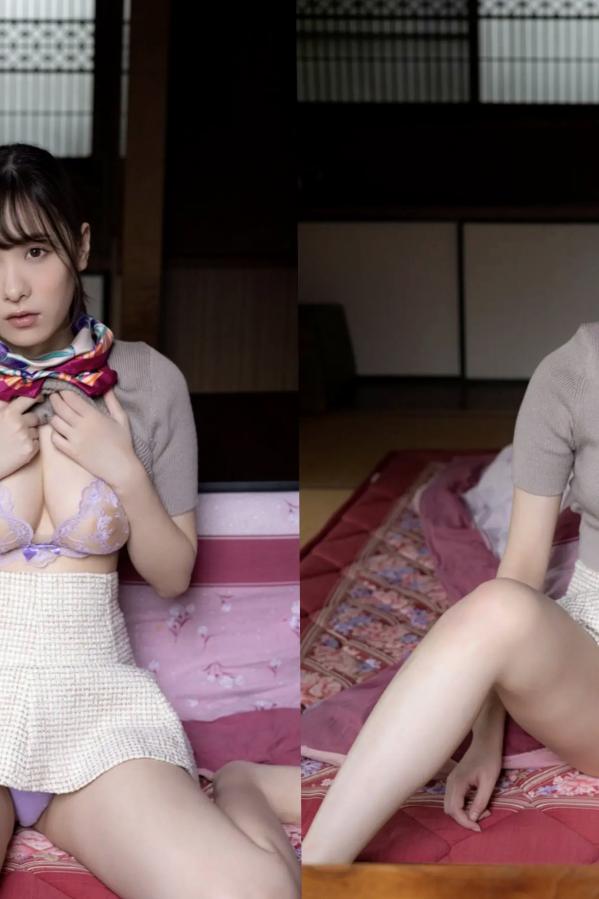   《村上悠華 - バスガイド、ヌード旅へ》日系町屋紫色蕾丝内衣性感私房写真第6张图片