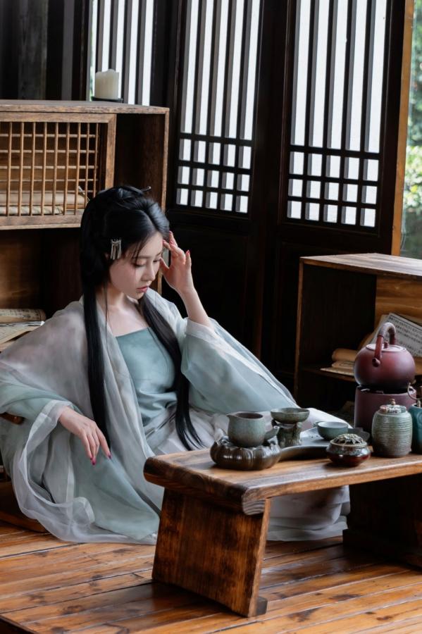   年年 - 浣溪沙 古风薄纱大尺度私房写真 极品女神性感诱惑第9张图片