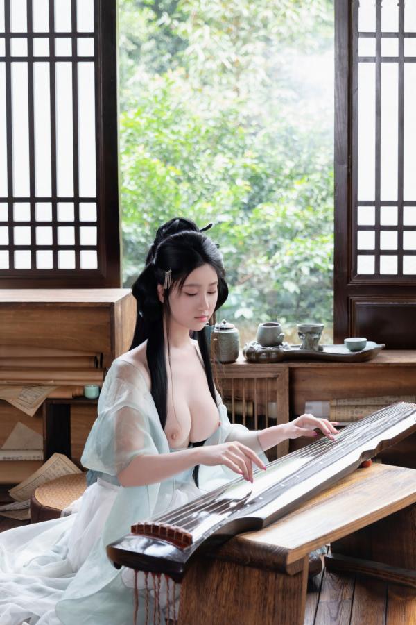   年年 - 浣溪沙 古风薄纱大尺度私房写真 极品女神性感诱惑第39张图片