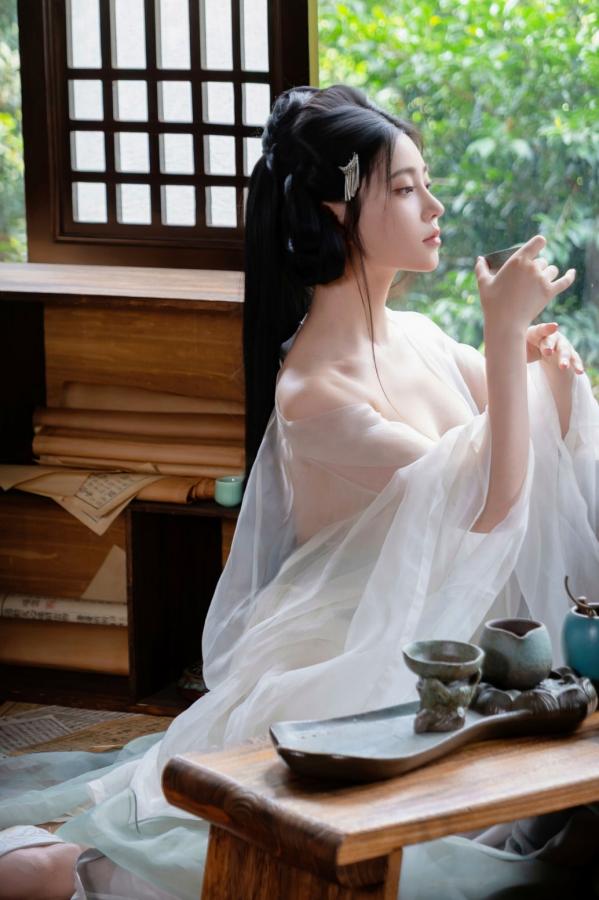   年年 - 浣溪沙 古风薄纱大尺度私房写真 极品女神性感诱惑第56张图片
