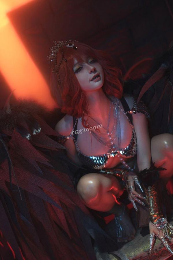 蠢沫沫  蠢沫沫-黑天使 哥特暗黑风Cosplay冷艳性感角色扮演写真第21张图片