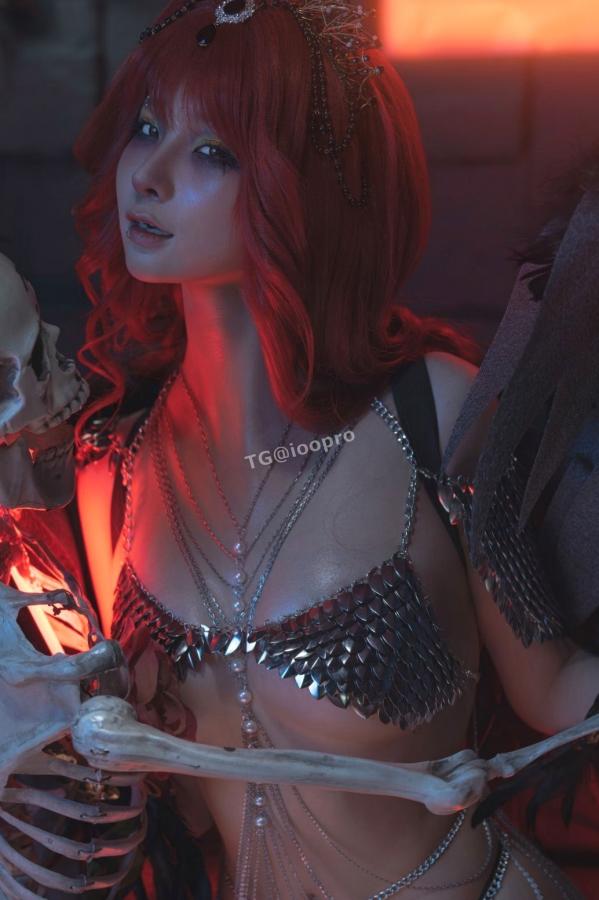 蠢沫沫  蠢沫沫-黑天使 哥特暗黑风Cosplay冷艳性感角色扮演写真第73张图片