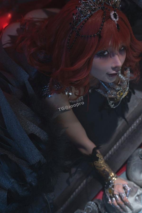 蠢沫沫  蠢沫沫-黑天使 哥特暗黑风Cosplay冷艳性感角色扮演写真第97张图片