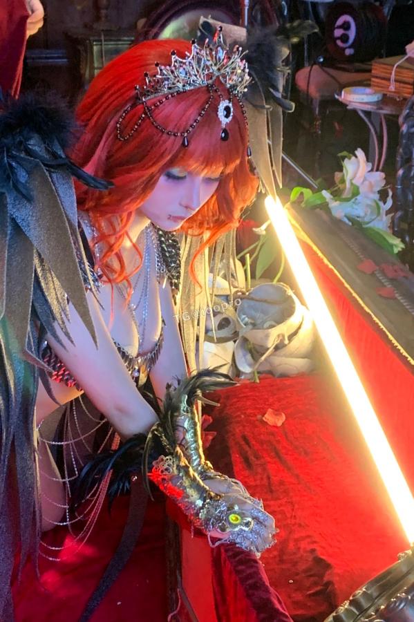 蠢沫沫  蠢沫沫-黑天使 哥特暗黑风Cosplay冷艳性感角色扮演写真第138张图片