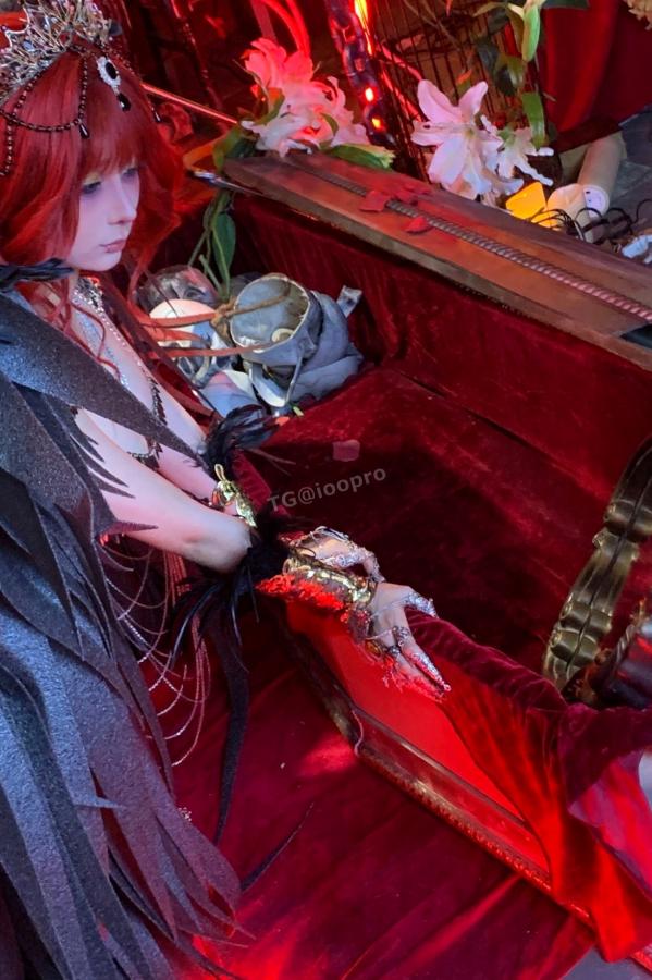 蠢沫沫  蠢沫沫-黑天使 哥特暗黑风Cosplay冷艳性感角色扮演写真第140张图片
