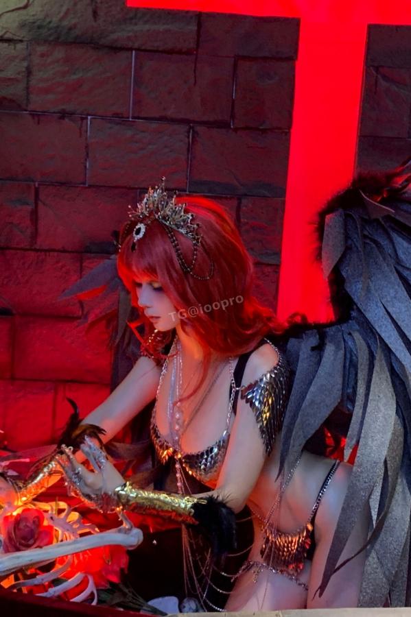 蠢沫沫  蠢沫沫-黑天使 哥特暗黑风Cosplay冷艳性感角色扮演写真第151张图片