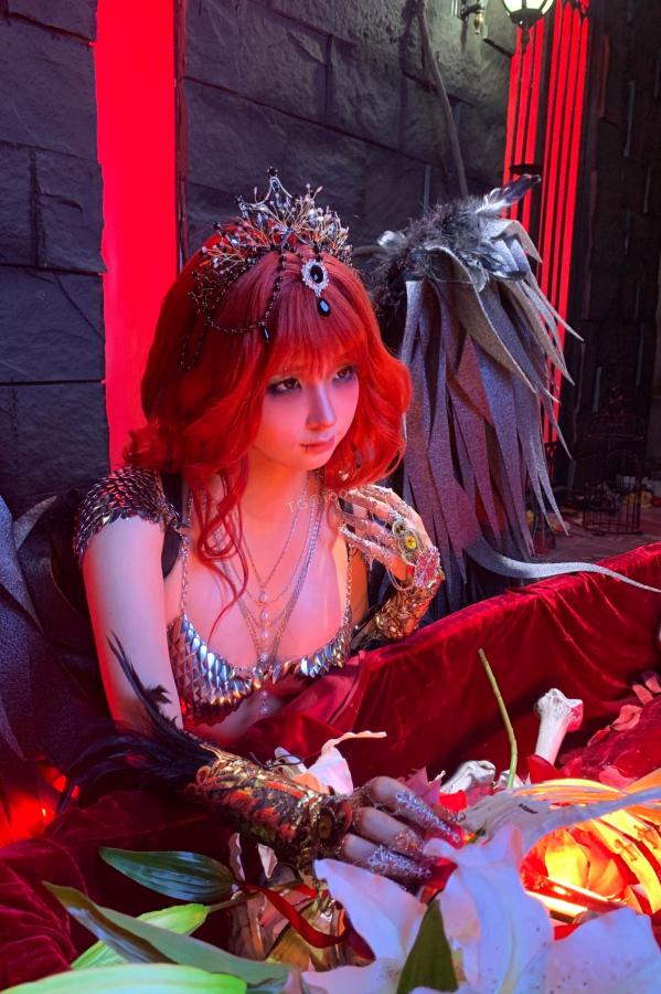 蠢沫沫  蠢沫沫-黑天使 哥特暗黑风Cosplay冷艳性感角色扮演写真第167张图片