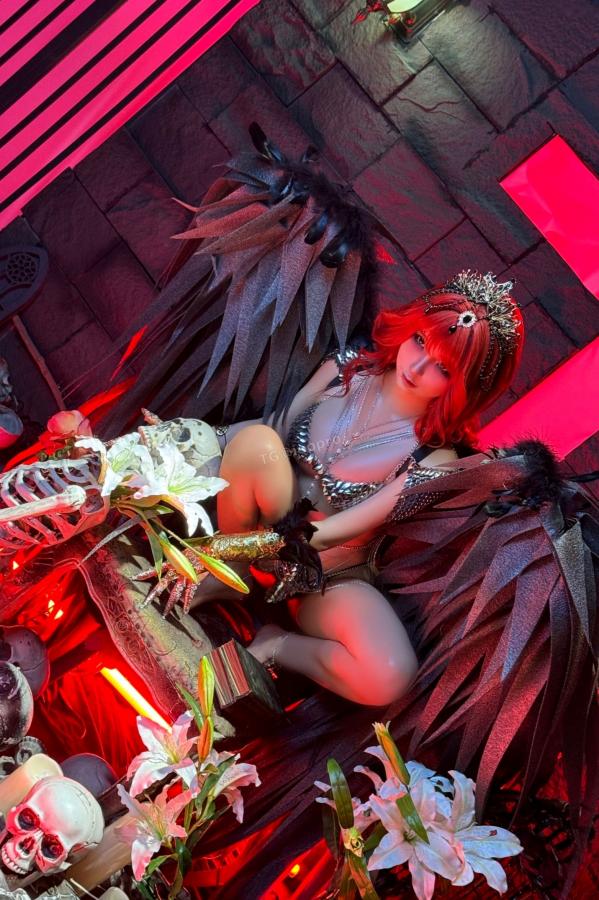 蠢沫沫  蠢沫沫-黑天使 哥特暗黑风Cosplay冷艳性感角色扮演写真第171张图片