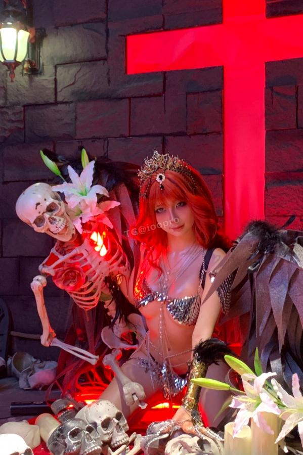蠢沫沫  蠢沫沫-黑天使 哥特暗黑风Cosplay冷艳性感角色扮演写真第179张图片