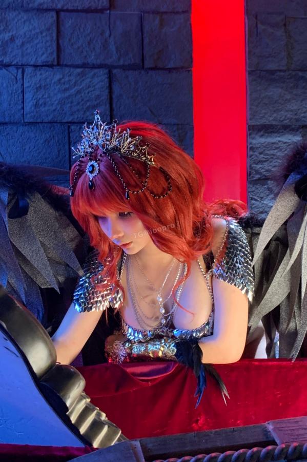 蠢沫沫  蠢沫沫-黑天使 哥特暗黑风Cosplay冷艳性感角色扮演写真第187张图片