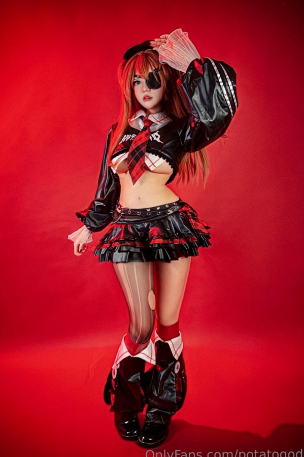 Potato Godzilla  Potato-Godzilla-Asuka-新世纪福音战士·明日香独眼Cosplay大尺度性感私房写真第2张图片