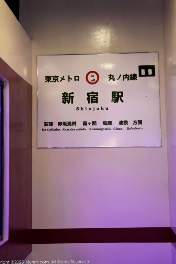    秀人网 XiuRen NO.11062 夏冰冰 地铁风情OL衬衫酒红内衣黑丝性感写真第1张图片