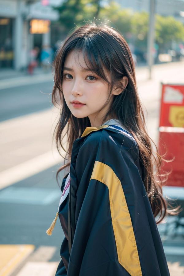    《AI美女-拟实-博士服女生》毕业制服性感私房照大尺度诱惑写真第4张图片