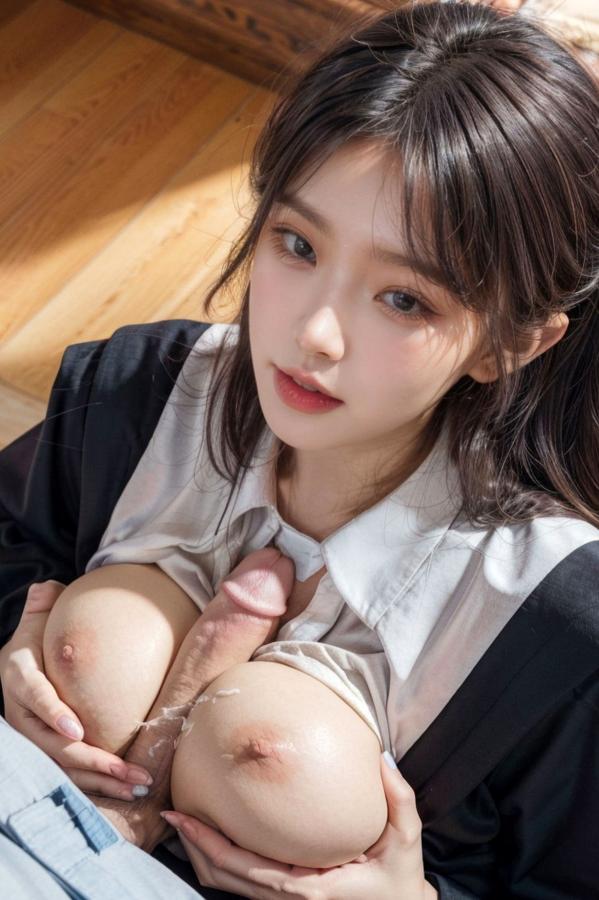    《AI美女-拟实-博士服女生》毕业制服性感私房照大尺度诱惑写真第42张图片