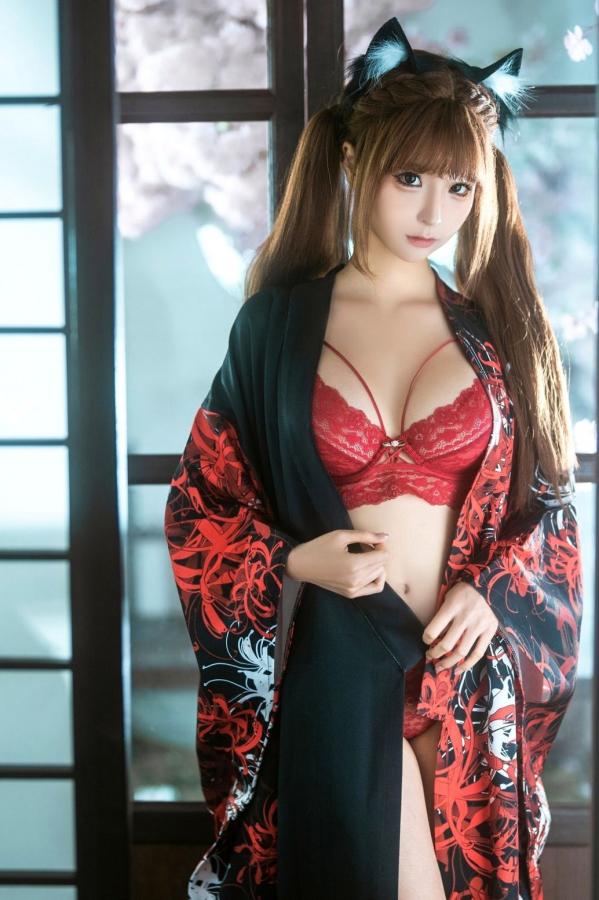 蠢沫沫  蠢沫沫《捆绑和服》日式风情私房性感内衣写真第1张图片